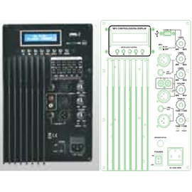 Підсилювач для акустичної системи NGS PP-12C 12 "350Вт, 4 Ом, image 