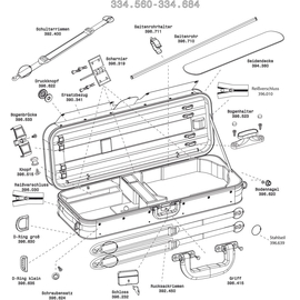 Жесткий футляр для альта Gewa Strato Super Light Weight Сменное покрытие из конатекса коричневого цвета 390.343