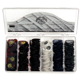 Медиатор GEWA Fire&Stone Смешанный целлулоид Коробка-дисплей содержит 600шт в ассортименте 523.860