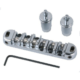 Струнодержатель для электрогитары Gewa Partsland Tune-O-Matic с фиксирующим струнодержателем Хромированное покрытие 547.790