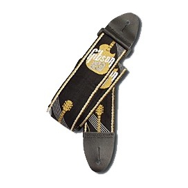 Ремень для гитары GIBSON ASGG-900 WOVEN STYLE 2' STRAP W/GIBSON LOGO GOLD