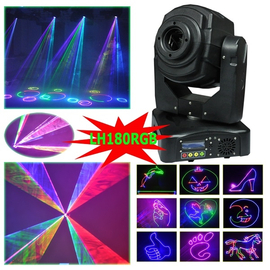 Лазер-голова LanLing LH180RGB 1.8W RGB Multi Color Moving-Head ILDA Animation laser