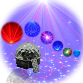 Световой LED прибор LanLing LXGF111 RGB LED Crystal Disco Ball Light 6W с ДУ