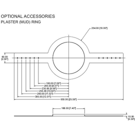 Монтажное кольцо Tannoy CMS801 Plaster ring