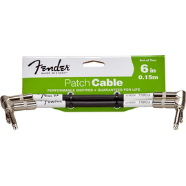 Инструментальный кабель FENDER PERFORMANCE PATCH CABLE (Two-Pack)6" BK