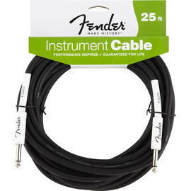 Инструментальный кабель FENDER PERFORMANCE INSTRUMENT CABLE 25' BK