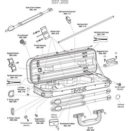 Металлическая молния-застежка Gewa 396110