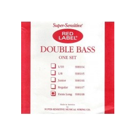 Струны для контрабаса SUPER SENSITIVE Red Label SS8108