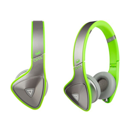 Наушники Monster DNA Neon On-Ear Headphones — Silver on Neon Green MNS-128536-00