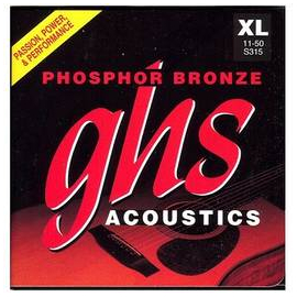 Струны для акустической гитары GHS STRINGS S315 PHOSPHOR BRONZE
