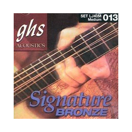 Струны для акустической гитары GHS STRINGS LJ40M LAURENCE JUBER SIGNATURE SERIES MEDIUM