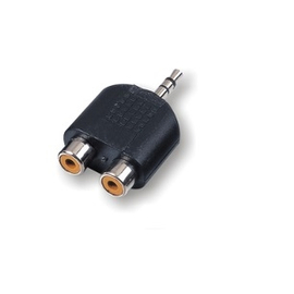 Переходник 2 x RCA female (мама) - Jack 3.5 stereo male (папа) Roxtone RA044