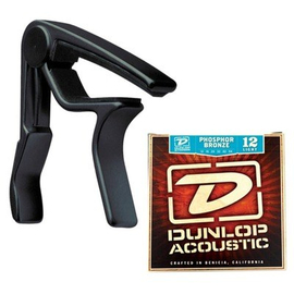 Каподастр TRIGGER ACOUSTIC CAPO PLUS STRINGS DUNLOP 83CBA12 AC