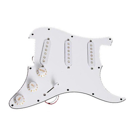Пикгард панель для электрогитары типа стратокастер PICKGUARD PANEL S-S-S WHITE PAXPHIL #9512