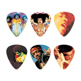 Медиаторы JIMI HENDRIX MONTAGE PICK TIN (HEAVY) DUNLOP JHPT08H