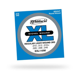 Струны для электрогитары D`ADDARIO EXL110W REGULAR LIGHT WOUND 3RD (10-46)