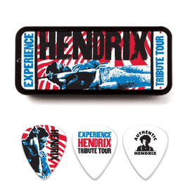 Медиаторы JIMI HENDRIX TRIBUTE TOUR PICK TIN (MEDIUM) DUNLOP JHPT09M