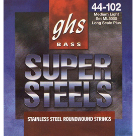 Струны GHS STRINGS BASS,SUP ST,LONG+,MEDIUM LIGHT ML5000