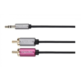 Готовый кабель Kruger&Matz KM0309 jack 3.5-2RCA 1 m