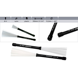Пластиковые щётки c резиновой рукояткой Rohema Brushes Jazz JB4