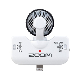 Портативный внешний стерео микрофон для iPhone, iPad и iPod Touch Zoom iQ5 White