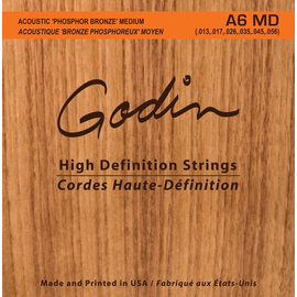 Струны GODIN 009336 A6 MD - Strings Acoustic Guitar MD Phos Bronze