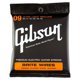 Струны для электрогитары GIBSON SEG-700ULMC BRITE WIRES NPS WOUND ELECT.009-.046