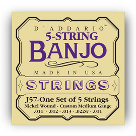 Струны для банджо D`ADDARIO J57*