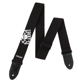 Ремень гитарный кожаный DUNLOP D3830 LS LUCKY13 SCULL STARS