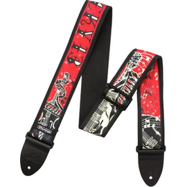 Гитарный ремень DUNLOP D3840RB LUCKY13 Rockabilly