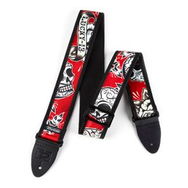 Ремень гитарный  DUNLOP D3837TS TRES SKULL