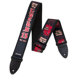 Ремень гитарный кожаный DUNLOP D3826 LG LUCKY13 GREASE, GAS & GLORY