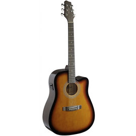 Вестерн гитара с датчиком Stagg SA40DCFI-BS, фото 