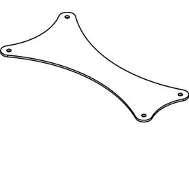 Пластина для формирования вертикального кластера из 2-х акустических систем D.A.S. Audio AXA-CV15