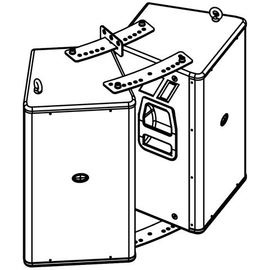 Комплект для формирования горизонтального кластера из 2 акустических систем D.A.S. Audio AXA-2RF12