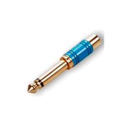 Переходник Roxtone RA065-BL Jack 6.3 mono male (папа) - RCA female (мама)