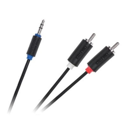 Готовый кабель Jack 3.5-2RCA 1м Cabletech standard KPO3952-1