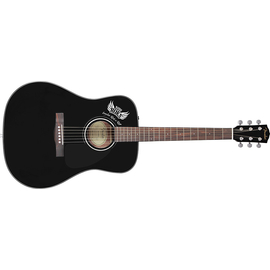 Акустическая гитара с логотипом RADIO ROKS FENDER CD-60 SPECIAL RUN BLACK 960602006