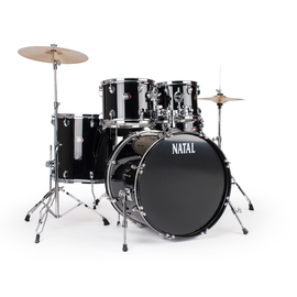 Ударная установка NATAL DRUMS DNA ROCK DRUM KIT BLACK HARDWARE PACK