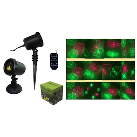 Лазер водонепроницаемый X-Laser X-34P-3-D RG moving laser 12 Christmas с ДУ