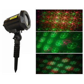 Лазер водонепроницаемый X-Laser X-36P-B RG moving laser Stars+Christmas+Halloween