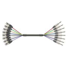 Готовый 8-канальный соединительный кабель Roxtone MUC800L3, 3 м