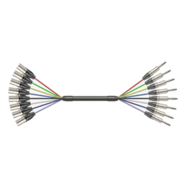 Готовый 8-канальный соединительный кабель Roxtone MUC810L3, 3 м