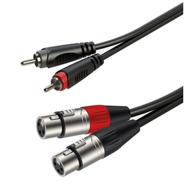 Готовый аудиокабель Roxtone RACC170L2, 2х1x0.14 кв. мм, вн. диаметр 4x8 мм, 2 м