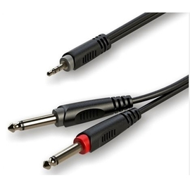 Готовый кабель Roxtone RAYC130L6, 2х1x0.14 кв. мм, вн. диаметр 4x8 мм, 6 м