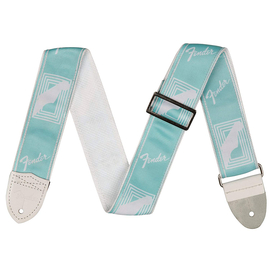​Гитарный ремень FENDER 2" MONOGRAMMED STRAP DAPHNE BLUE