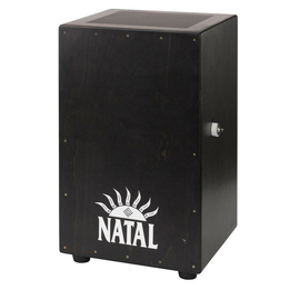 Кахон NATAL DRUMS CAJON LARGE BLACK WITH BLACK PANEL