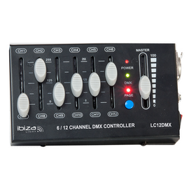 Компактный 12-канальный контроллер DMX IBIZA LC12DMX