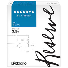 Трости для кларнета D`ADDARIO DCR10355 Reserve Bb Clarinet #3.5+ - 10 Box