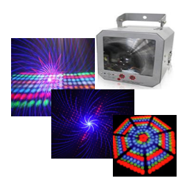 Светодиодный прибор + лазер BIG BETVLASER-BIG PATERN RedBlue, фото 